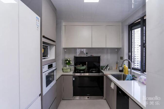 112㎡三室改兩室，一廳兩用布局，感受現(xiàn)代簡(jiǎn)約雅居的舒適與魅力